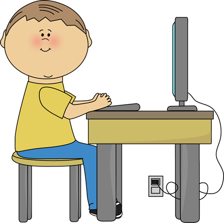 Student Using Computer