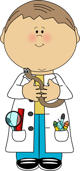 Boy Scientist with Worm