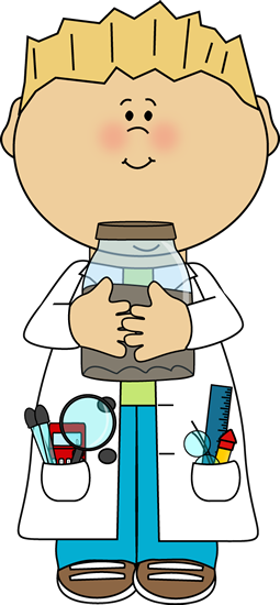 Scientist with a Jar of Dirt