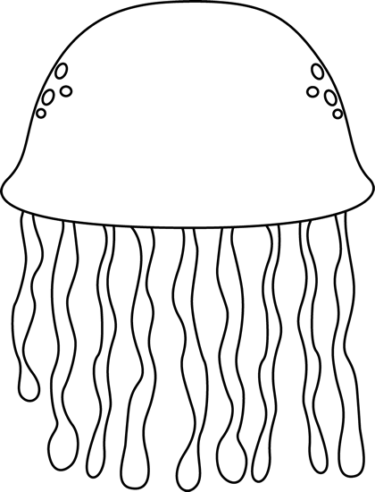 Black and White Jellyfish