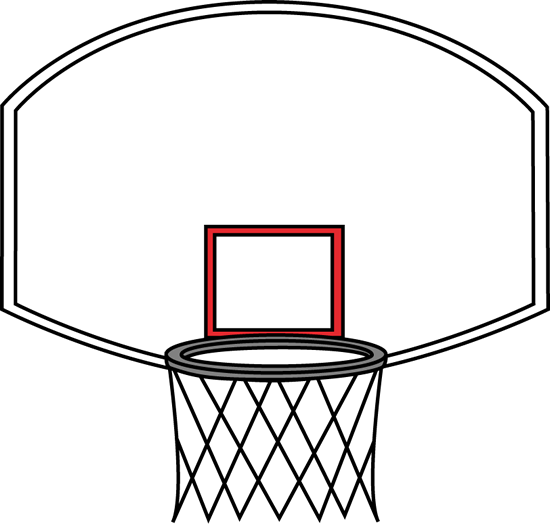 clipart basketball backboard