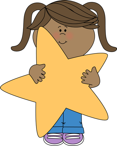 Little Girl Holding a Star