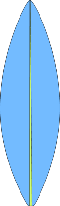 Blue Surfboard
