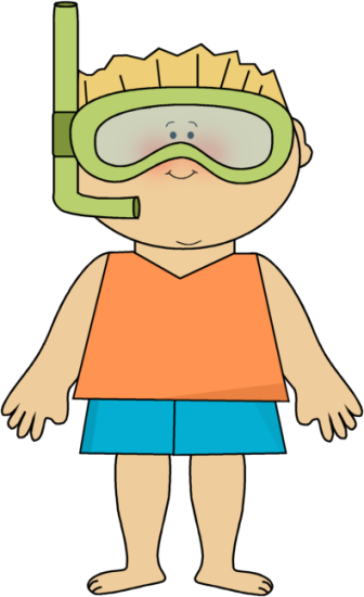 Boy Wearing Snorkle Goggles