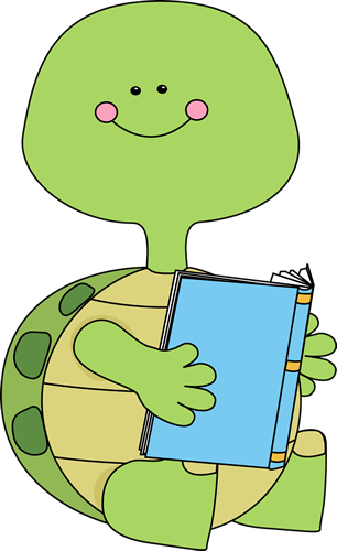 Turtle Reading a Book