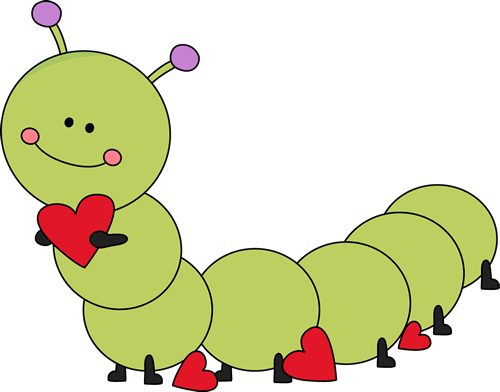 Cute Valentine's Day Caterpillar