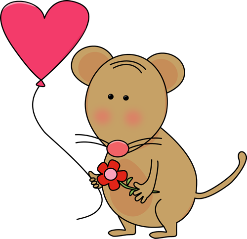 Cute Valentine's Day Mouse