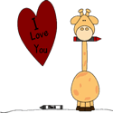 I Love You Giraffe
