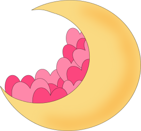 Moon Filled With Hearts