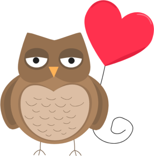 valentine owl clip art